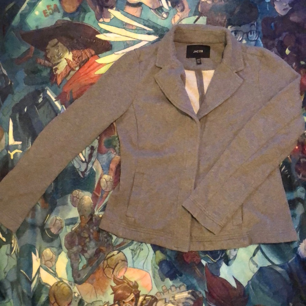 Grey sweater coat